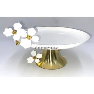 Fourniture directe d'usine Unique Fantaisie Designer Argent Brillant Poli Heavy Duty Métal Table Centre de Table Décoratif et Bols de Service - Product Image 6