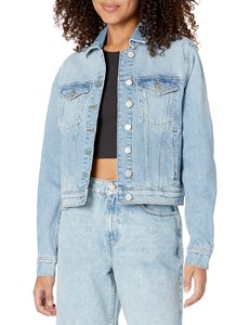 2025 nueva moda chaqueta vaquera de lana recortada para mujer abrigo informal de gran tamaño grueso manga larga cremallera chaqueta vaquera de lana - Product Image 2