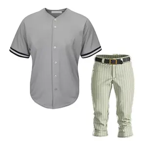 Custom Boy's Pants High Rise Side <b>Piping</b>/Braid Baseball Uniforms - Product Image 4