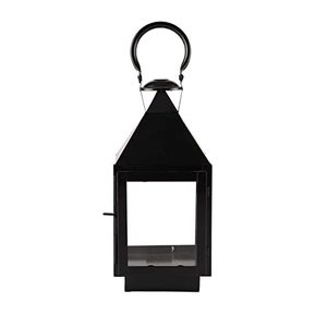 Lanterne suspendue en métal d'extérieur, style moderne minimaliste, porte-bougie pour jardin, cour, camping et décoration de Noël - Product Image 4