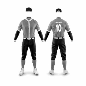 Uniformes de Béisbol de Alta Calidad, Conjuntos Deportivos, Camiseta de Softbol con Botones, Pantalones, Precio Razonable - Product Image 4