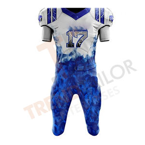 Uniformes de Fútbol Americano al por Mayor, Camisetas de Fútbol Americano de Sarga para Adultos y Niños - Product Image 5