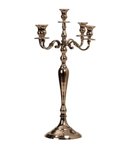 <b>Tall</b> Size Premium Quality Shining Sterling Metal Candelabra Modern Style Christmas Candle Light Decoration for Weddings - Product Image 3