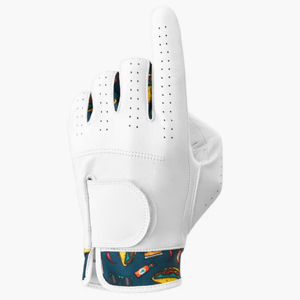 Custom Logo Soft Full Color Indonesia Cabretta Leather <b>Golf</b> Glove - Product Image 5