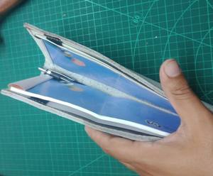 Logo personnalisé véritable peau de vache en cuir chéquier portefeuille mince RFID antivol caractéristique longue et courte longueur - Product Image 1