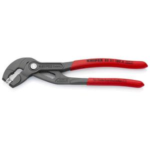 Pince à collier de serrage pour tuyau à ressort Knipex, gris anthracite avec poignées en plastique antidérapantes - Product Image 1