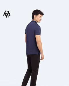 Camisa de Golf de alta calidad para hombre, informal, ajustada, de manga corta, transpirable, 100% de algodón, estampado de Color sólido, de punto para Golf de verano - Product Image 5