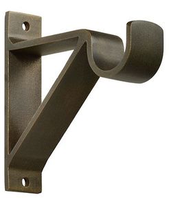 Soportes de cortina de hierro de alta resistencia adecuados para cortinas gruesas soporte de barra de metal con diseño clásico Vintage para interiores de hogares - Product Image 6