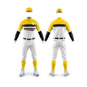 Uniforme de match de baseball personnalisé |   Tenue de baseball d'équipe avec logo et numéros personnalisés |   Ensemble de baseball en polyester respirant - Product Image 4