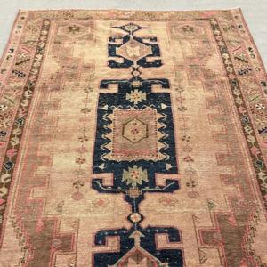 5.2x9.2 ft Rug, Vintage Turkish Large Rug, <b>Brown</b> <b>Wool</b> Rug - Product Image 5