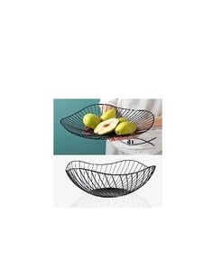 Cesta de frutas de hierro pintada a mano para decoración artística de cocina que muestra una artesanía y un estilo únicos. - Product Image 4