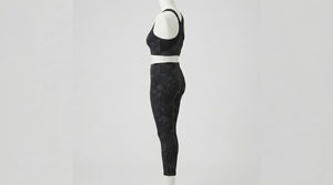 Ensemble de yoga 2 pièces pour femme, taille plus, respirant, réversible, couleur unie, taille mi-haute, tenue de sport pour le fitness, dernière mode - Product Image 4