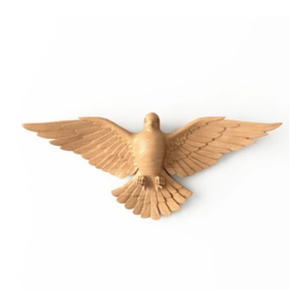 Elementos tallados Onlay aplique marco arquitectónico gran puerta de altar de madera calada con una cruz - Product Image 4