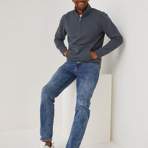 New Style Long Sleeve Half Zipper Sweatshirt for <b>Men</b> / Best Quality Low Price Quick Dry Street Style <b>Men</b> <b>Quarter</b> <b>Zip</b> Sweatshirt - Product Image 4