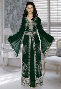 Wholesale Price Offer Hand Crafted Kaftan Abaya with Heavy Beads Work Exclusive Beach Party Wear Style Caftan Button/button-<b>up</b> - Product Image 4