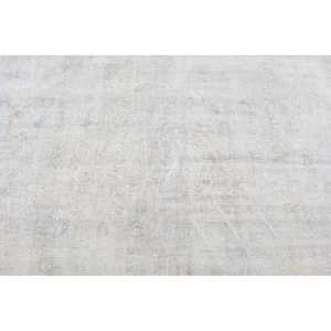 Tapis vintage, tapis turc 5,2x9,9 pieds, tapis persan en laine blanc-gris - Product Image 4