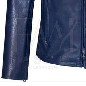 Men's 100% Leather Jacket Customizable Winter Waterproof Quick Dry High Street Zipper Pockets Canvas New Condition Regular - Product Image 5