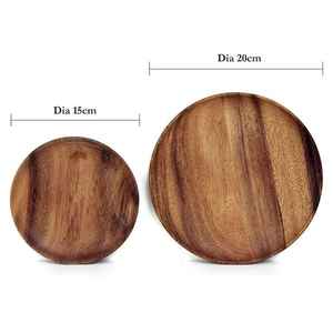 Dessous de verre en bois de conception unique bonne qualité forme ronde sous-verre en bois massif du meilleur exportateur en Inde - Product Image 2
