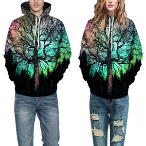 Sweats à capuche personnalisés en coton Boxy DTG Sublimation Print Camo Sublimation pour hommes - Product Image 3