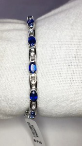 Sterling 925 <b>Silver</b> <b>Bracelet</b> with Natural Iolite Gemstone AAA Quality Beautiful Unique Designs for Any Occasion Party Gift Idea - Product Image 4