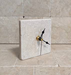 The CRAFT EXIM Luxury Natural Marble Quartz <b>Art</b> <b>Deco</b> <b>Desk</b> Clock Premium Handcrafted Home Office Decor - Product Image 5