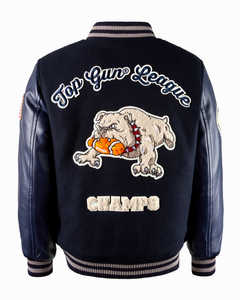 เสื้อแจ็กเก็ตเบสบอลขนาดพลัสไซส์ผ้ากำมะหยี่ปักลายตัวอักษรตัวแทนมหาวิทยาลัย - Product Image 2