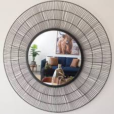 Espejo de pared hecho a mano, decoración del hogar, artesanías Vintage, marco de mimbre de madera de bambú, Elip, espejo ovalado con forma de ojos de sol en Vietnam - Product Image 3