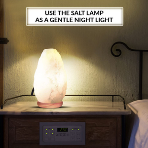 IMPEX PAKISTAN Himalayan Red Salt Lamp 100% Natural Quality Air Purifier Hand Carved Wooden Base Home Decorative Crafts - Product Image 2