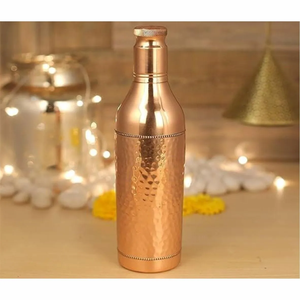 Botella Decorativa de Latón Ecológica de Diseño Moderno con Acabado Liso y Martillado, Gran Capacidad, la Mejor Calidad - Product Image 4