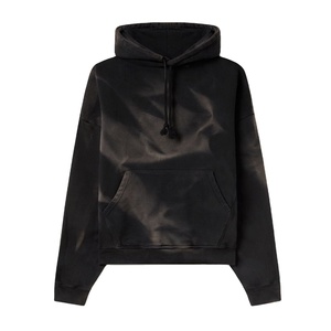 เสื้อฮู้ดดี้ผ้าฝ้ายลายแอซิดวอชดีไซน์ใหม่สำหรับผู้ชาย ฤดูใบไม้ร่วง รับออกแบบตามสั่ง บริการ OEM ปี 2026 - Product Image 1