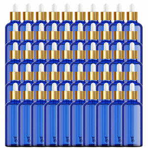 BOUTEILLE EN VERRE BLEU 30ML - Product Image 1