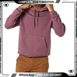 Sweats à capuche personnalisés de haute qualité pour hommes Sweatshirt à capuche unisexe Logo personnalisé Sweats à capuche unis pour hommes - Product Image 2