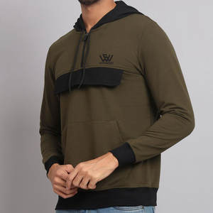 Durable Top Vente Hommes Court Zip Hoodies Confortable Hommes Casual Wear Short Zip Hoodies En Stock - Product Image 2