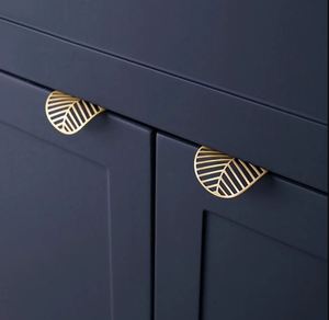 Newest elegant leaf design cabinet <b>handle</b> <b>pull</b> for home kitchen office furniture hardware <b>door</b> drawer wardrobe cabinet <b>handle</b> - Product Image 5