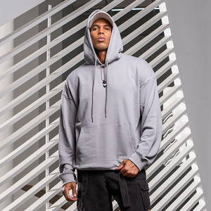 Sweat à capuche épais en coton, unisexe français éponge 3D Silicone réfléchissant imprimé en vrac - Product Image 1