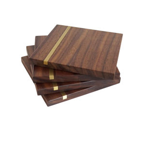 Hot Selling Home Dinner <b>Table</b> Decorative <b>Wooden</b> Coasters Premium Acacia Wood Round Drink Coasters Cup <b>Mats</b> In Affordable Price - Product Image 3