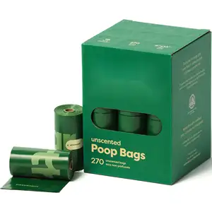 Pet poop xử lý chất thải túi phân hủy sinh học chó bột bắp sinh thái thân thiện compostable phân hủy sinh học poop túi cho Pet poop