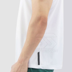Camiseta sin mangas informal para hombre, diseño de talla grande transpirable de tejido de punto de gran tamaño con precio bajo, servicio OEM, fabricante de Pakistán - Product Image 6