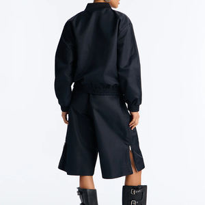 Conjunto Casual de Dos Piezas con Cremallera para Mujer al por Mayor / Conjunto Deportivo Personalizado para Mujer, Chaqueta Ligera y Pantalones Cortos - Product Image 3