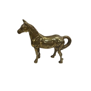 Caballo corriendo decorativo para Decoración de mesa, artículo de vajilla de aluminio con acabado pulido para suministros funerarios. - Product Image 3