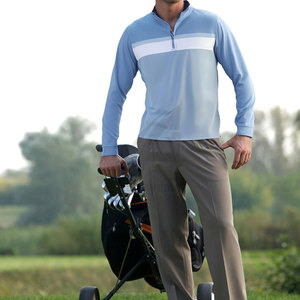เสื้อกอล์ฟผู้ชายแบบสวม น้ำหนักเบา ระบายอากาศได้ดี ซิป ¼  ชุดกีฬา เสื้อกอล์ฟแบบสวม โดย Alexandria Industries - Product Image 4