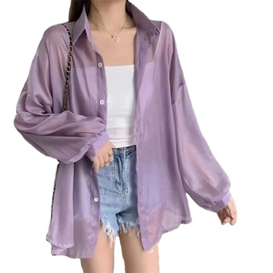 Casual Design Oversized Shirt Stylish Plain Breathable Summer Shirts 100% Organic Cotton Wholesale Women's Shirts - Product Image 1