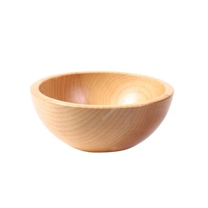 Cuenco de madera para servir de catering doméstico, cuenco para servidor de ensalada de frutas, cuenco de madera para servir con acabado impreso esmaltado - Product Image 2