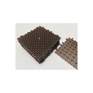 Marrone, rivestimento pavimento in plastica (1 pezzo) 25X25 Cm