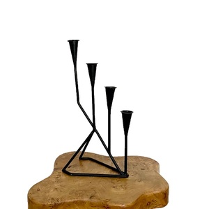 Metal Iron Classic Scroll Design <b>Candle</b> Holder for Home and Hotel Decoration <b>Pillar</b> <b>Candle</b> Holder - Product Image 3