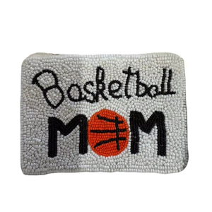 Choix fantaisie perlé broderie artisanat basket-ball maman petit sac portefeuille avec bel artisanat de haute qualité par Hiba Enterprises - Product Image 1