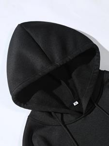 Sudadera con Capucha Térmica para Hombre 2025, 100% Algodón, Felpa, Bordada, Otoño Invierno, Informal - Product Image 5