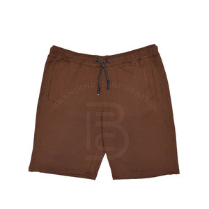 High Street Wear Pantalones cortos para correr de algodón Terry para hombre Logotipo personalizado Estampado Estilo vintage Casual Tejido no tejido Gráfico Cintura elástica - Product Image 1
