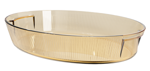 Amber Glass <b>Baking</b> Dish <b>Set</b> Oven Safe Glass Bakeware Casserole Dish Rectangular Square Round Oven <b>Tray</b> Kitchen Bakeware - Product Image 2