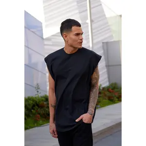New Style Zero Sleeve Oversize Tshirt Black Color Premium Quality Made in Turkey S-M-L-XL